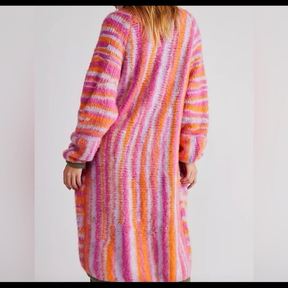 Free People Pink and Orange Knit Sweater - Picture 8 of 12